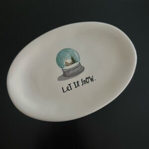 Rae Dunn Tray & Christmas 3-Piece Utensils Holder